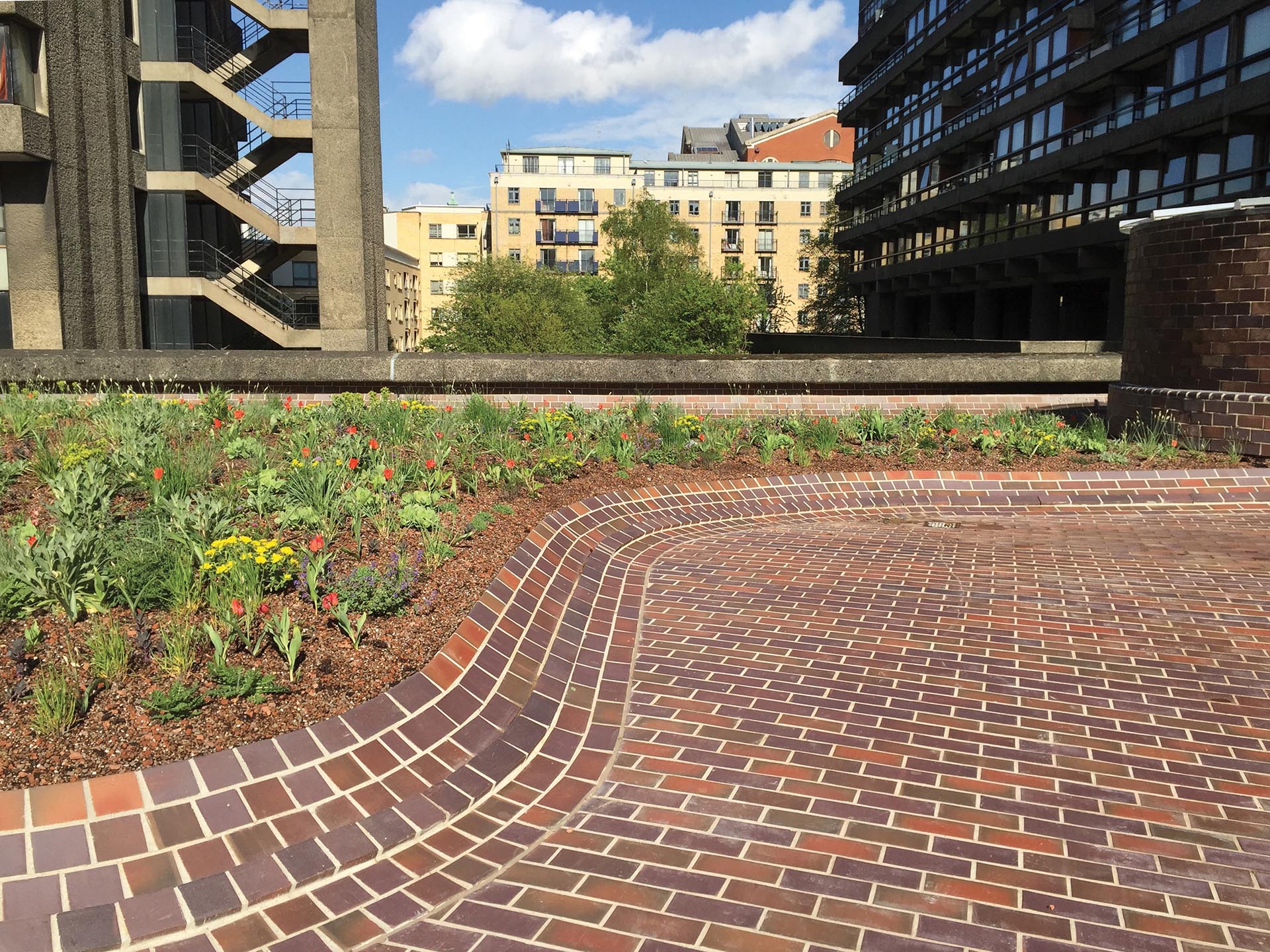 Ketley quarry tiles at Barbican NW Podium